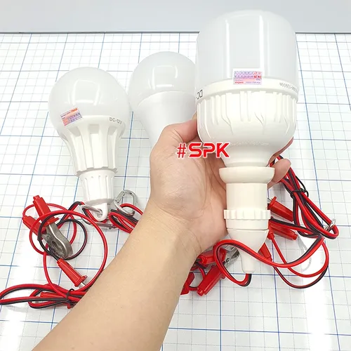 Bóng Đèn Led Dùng Bình 12V Liền Dây Kẹp Đui Vặn Xoáy E27 SOPOKA