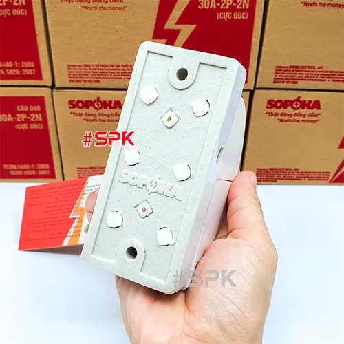 Cầu Dao Đảo Đế Sứ 1 Pha 30A 2P 600V 2N D19 SOPOKA