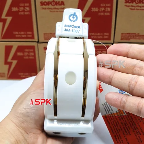 Cầu Dao Đảo Đế Sứ 1 Pha 30A 2P 600V 2N D19 SOPOKA