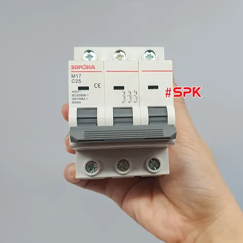 Aptomat 3 Pha MCB 3P M17 SOPOKA