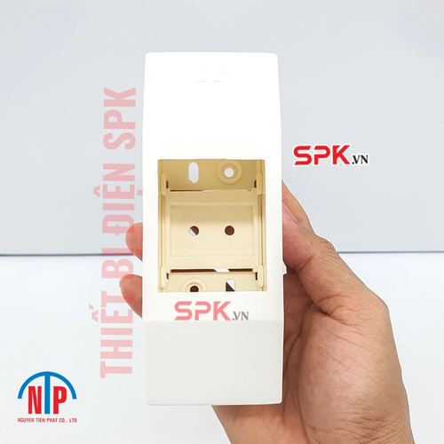 Hộp CB 1 pha 2P Tiến Phát – hộp gắn nổi bảo vệ CB 2 tép gọn gàng, an toàn