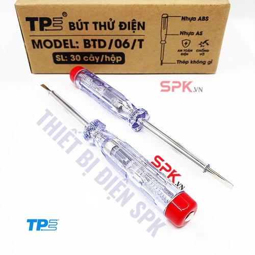 Bút thử điện Tiến Phát BTD06T Màu Trắng Kiểm Tra Điện Nhanh, Gọn Và An Toàn Hơn
