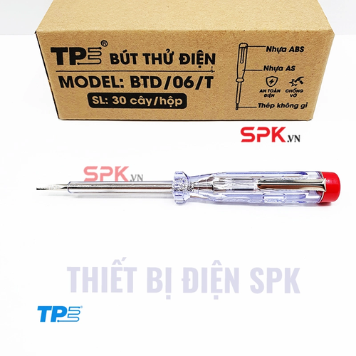 Bút thử điện Tiến Phát BTD06T Màu Trắng Kiểm Tra Điện Nhanh, Gọn Và An Toàn Hơn
