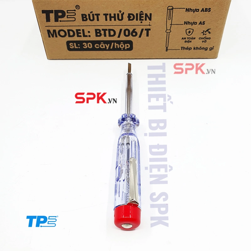 Bút thử điện Tiến Phát BTD06T Màu Trắng Kiểm Tra Điện Nhanh, Gọn Và An Toàn Hơn