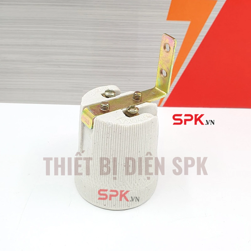 Đui Đèn Sứ Chịu Nhiệt Ren Xoáy E27 SU4 SOPOKA