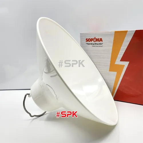 Chóa Đèn (Chao Đèn) Nhựa Có Móc Treo M280 Chống Vỡ Chống Mưa Chịu Nhiệt SOPOKA