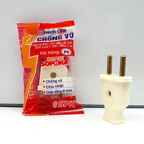 Phích Cắm Điện Dương Chân 5mm P9 Chống Vỡ SOPOKA