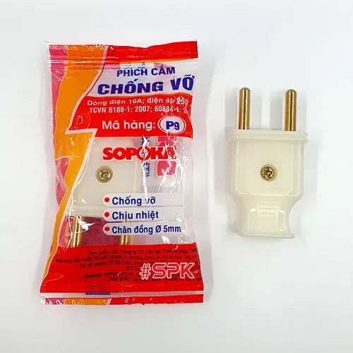 Phích Cắm Điện Dương Chân 5mm P9 Chống Vỡ SOPOKA