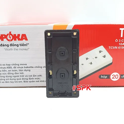 Ổ Cắm Điện Gắn Táp Lô 3 Lỗ T31 SOPOKA – Giải Pháp An Toàn, Tiện Lợi Cho Mọi Gia Đình