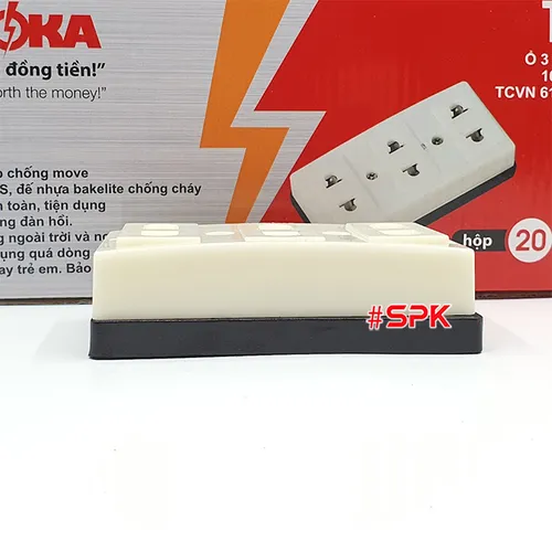 Ổ Cắm Điện Gắn Táp Lô 3 Lỗ T31 SOPOKA – Giải Pháp An Toàn, Tiện Lợi Cho Mọi Gia Đình