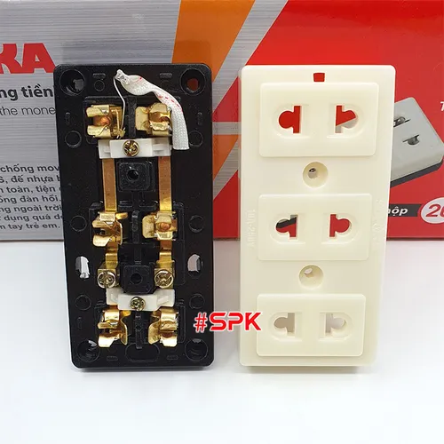 Ổ Cắm Điện Gắn Táp Lô 3 Lỗ T31 SOPOKA – Giải Pháp An Toàn, Tiện Lợi Cho Mọi Gia Đình
