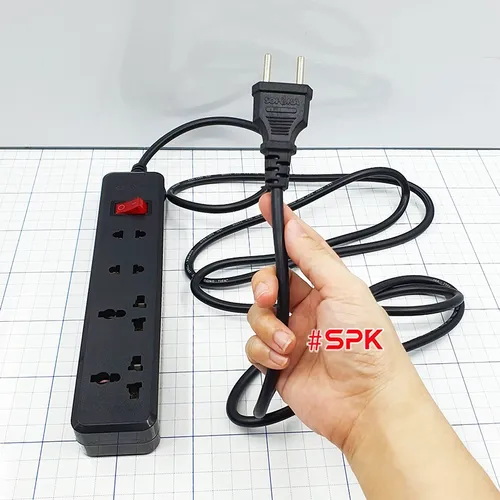 Ổ Cắm Điện 4 Lỗ 2200W Lõi Sứ Chống Cháy 4K SOPOKA