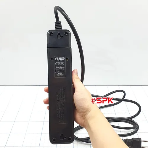 Ổ Cắm Điện 4 Lỗ 2200W Lõi Sứ Chống Cháy 4K SOPOKA