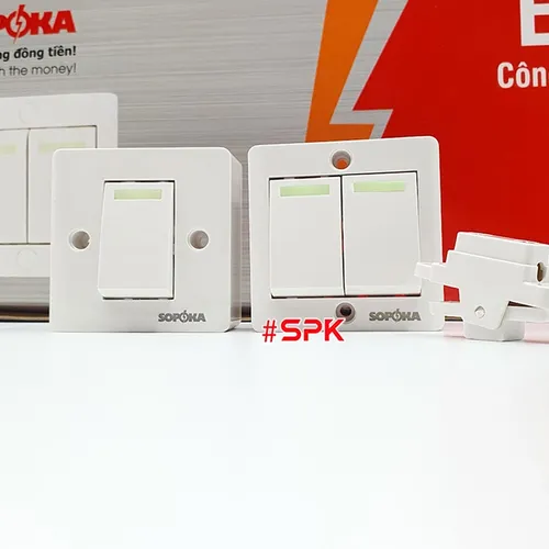 Công Tắc Điện Cao Cấp Dòng E SOPOKA - Công Tắc Đơn E1S