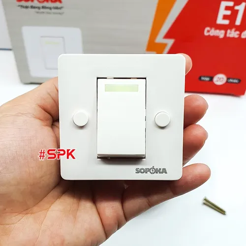 Công Tắc Điện Cao Cấp Dòng E SOPOKA - Công Tắc Đơn E1S