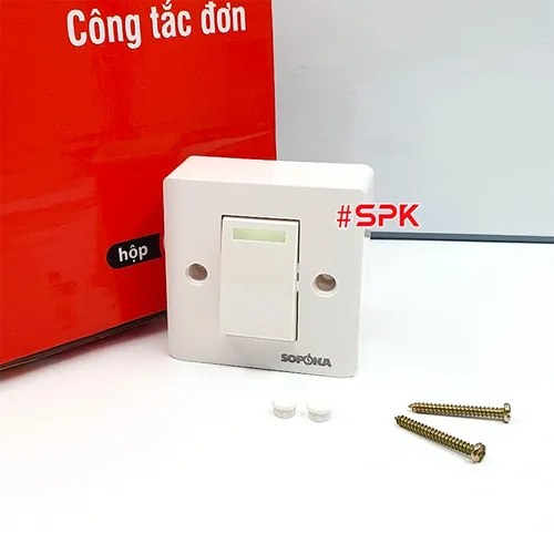 Công Tắc Điện Cao Cấp Dòng E SOPOKA - Công Tắc Đơn E1S