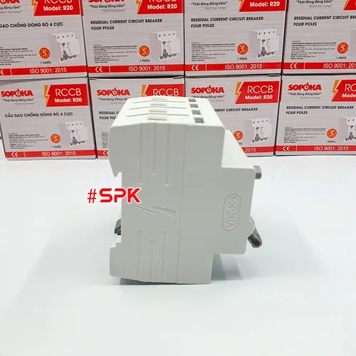 Aptomat Chống Giật 3 Pha 4 Cực RCCB 4P Chống Giật 63A 4P 30mA SOPOKA 
