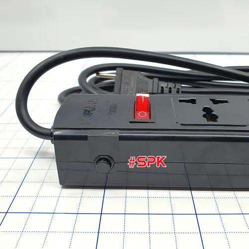 Ổ Cắm Điện 4 lỗ 2200W Lõi Sứ Chống Cháy Tự Ngắt Điện Khi Quá Tải 4T SOPOKA
