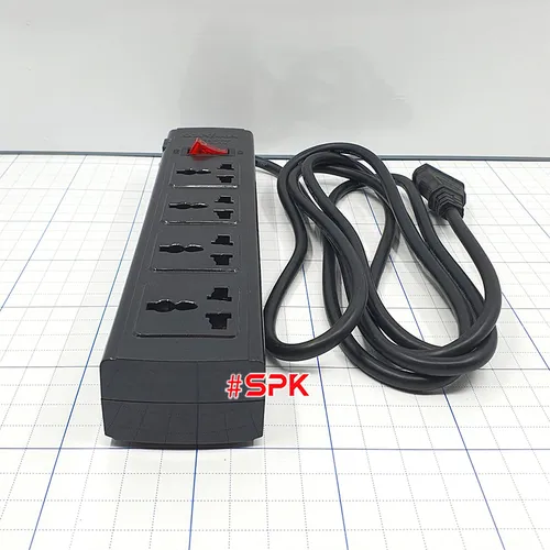 Ổ Cắm Điện 4 lỗ 2200W Lõi Sứ Chống Cháy Tự Ngắt Điện Khi Quá Tải 4T SOPOKA