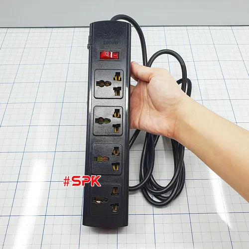 Ổ Cắm Điện 4 lỗ 2200W Lõi Sứ Chống Cháy Tự Ngắt Điện Khi Quá Tải 4T SOPOKA