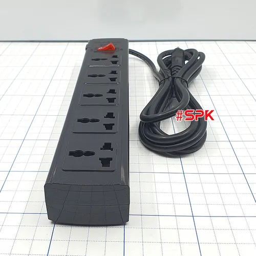 Ổ Cắm Điện 5 Lỗ 2200W Lõi Sứ Chống Cháy Tự Ngắt Điện Khi Quá Tải 5T SOPOKA