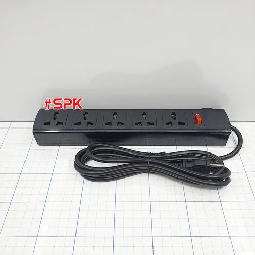 Ổ Cắm Điện 5 Lỗ 2200W Lõi Sứ Chống Cháy Tự Ngắt Điện Khi Quá Tải 5T SOPOKA