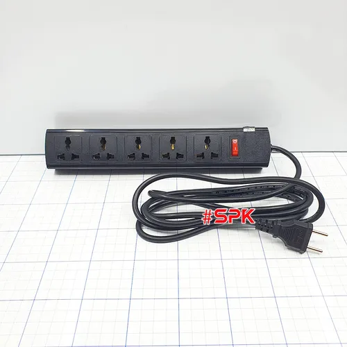 Ổ Cắm Điện 5 Lỗ 2200W Lõi Sứ Chống Cháy Tự Ngắt Điện Khi Quá Tải 5T SOPOKA