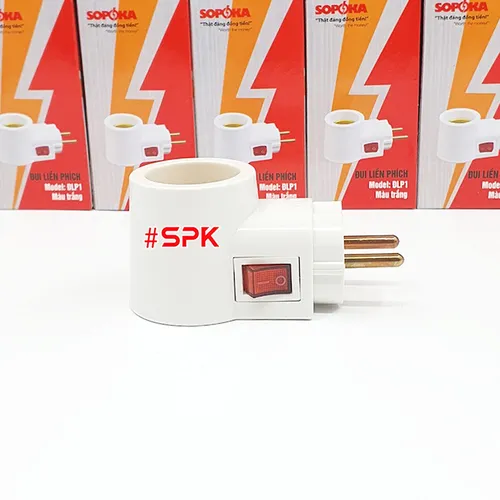 Đui Đèn Liền Phích Cắm ĐLP1 - ĐLP4 Có Công Tắc E27 SOPOKA
