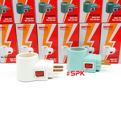 Đui Đèn Liền Phích Cắm ĐLP1 - ĐLP4 Có Công Tắc E27 SOPOKA