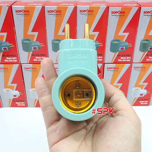 Đui Đèn Liền Phích Cắm ĐLP1 - ĐLP4 Có Công Tắc E27 SOPOKA