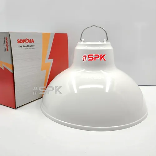 Chóa Đèn (Chao Đèn) Nhựa Có Móc Treo M300 Chống Vỡ Chống Mưa Chịu Nhiệt SOPOKA