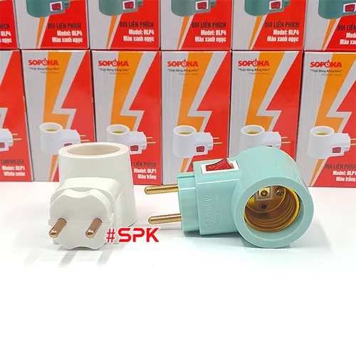 Đui Đèn Liền Phích Cắm ĐLP1 - ĐLP4 Có Công Tắc E27 SOPOKA
