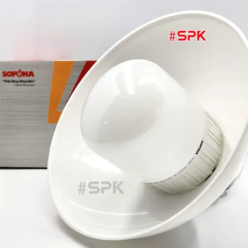 Chóa Đèn (Chao Đèn) Nhựa Có Móc Treo M300 Chống Vỡ Chống Mưa Chịu Nhiệt SOPOKA