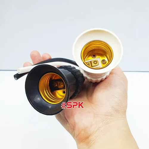 Đui Đèn Chịu Mưa Ngoài Trời Có Dây Ren Vặn E27 ĐCM 3 ĐCM 4 SOPOKA