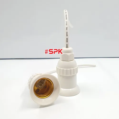 Đui Đèn Chịu Mưa Ngoài Trời Có Dây Ren Vặn E27 ĐCM 3 ĐCM 4 SOPOKA
