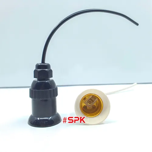 Đui Đèn Chịu Mưa Ngoài Trời Có Dây Ren Vặn E27 ĐCM 3 ĐCM 4 SOPOKA