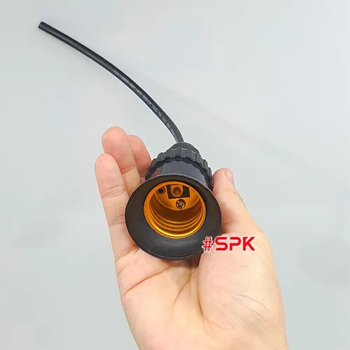 Đui Đèn Chịu Mưa Ngoài Trời Có Dây Ren Vặn E27 ĐCM 3 ĐCM 4 SOPOKA