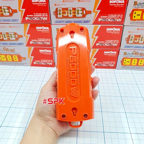 Ổ Cắm Điện 3 Lỗ 6000W Lõi Sứ Không Dây P6000W SOPOKA