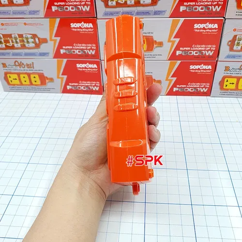 Ổ Cắm Điện 3 Lỗ 6000W Lõi Sứ Không Dây P6000W SOPOKA