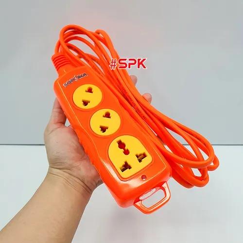 Ổ Cắm Điện 3 Lỗ Chéo SOPOKA 3C-3000W Vỏ Nhựa Chống Nhiệt Và Va Đập