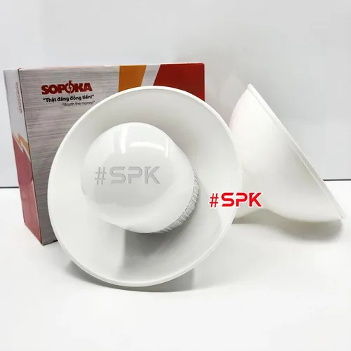 Chóa Đèn (Chao Đèn) Nhựa Có Móc Treo M200 Chống Vỡ Chống Mưa Chịu Nhiệt SOPOKA