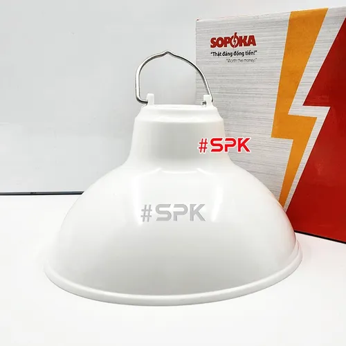 Chóa Đèn (Chao Đèn) Nhựa Có Móc Treo M200 Chống Vỡ Chống Mưa Chịu Nhiệt SOPOKA