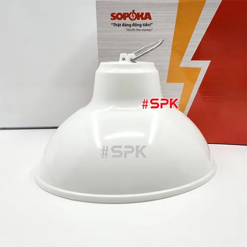 Chóa Đèn (Chao Đèn) Nhựa Có Móc Treo M200 Chống Vỡ Chống Mưa Chịu Nhiệt SOPOKA