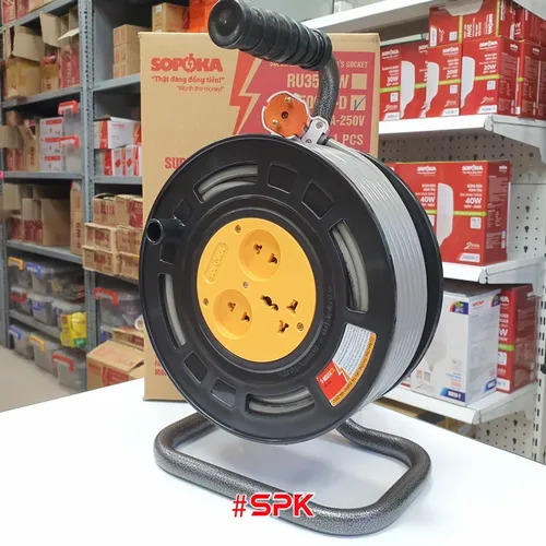 Rulo Cuộn Dây Điện 2x1.5 Công Suất 3500W SOPOKA VĨNH THỊNH