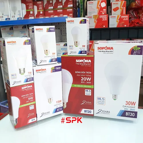 Bóng Đèn Led Tròn Mã B SOPOKA