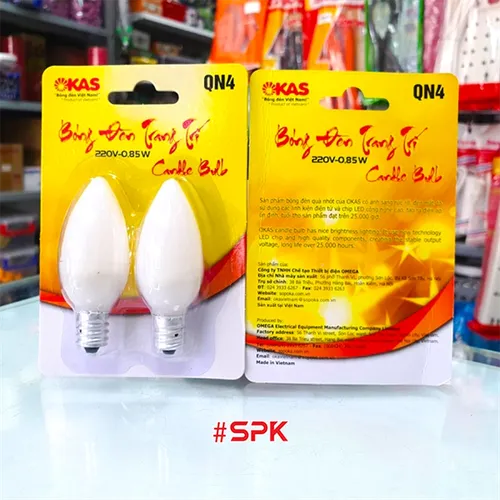 Bộ 2 Bóng Đèn LED Quả Nhót Đèn Thờ SOPOKA