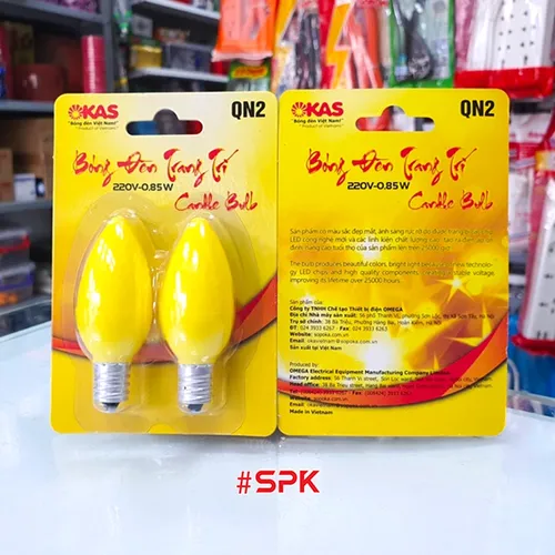 Bộ 2 Bóng Đèn LED Quả Nhót Đèn Thờ SOPOKA