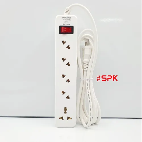Ổ Cắm Điện 5 Lỗ Chéo 2200W 5A2 SOPOKA