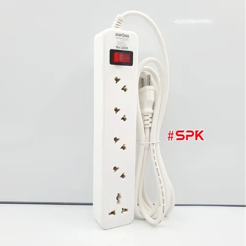 Ổ Cắm Điện 5 Lỗ Chéo 2200W 5A2 SOPOKA
