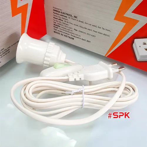 Bộ Dây Đui Đèn Led Có Công Tắc ĐS6 ĐS7 SOPOKA